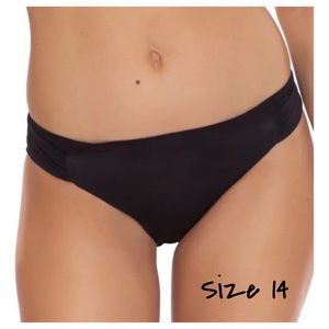 NWT TRINA TURK Monaco Side Tab Hipster Bikini Bottoms Sz 14 NWT